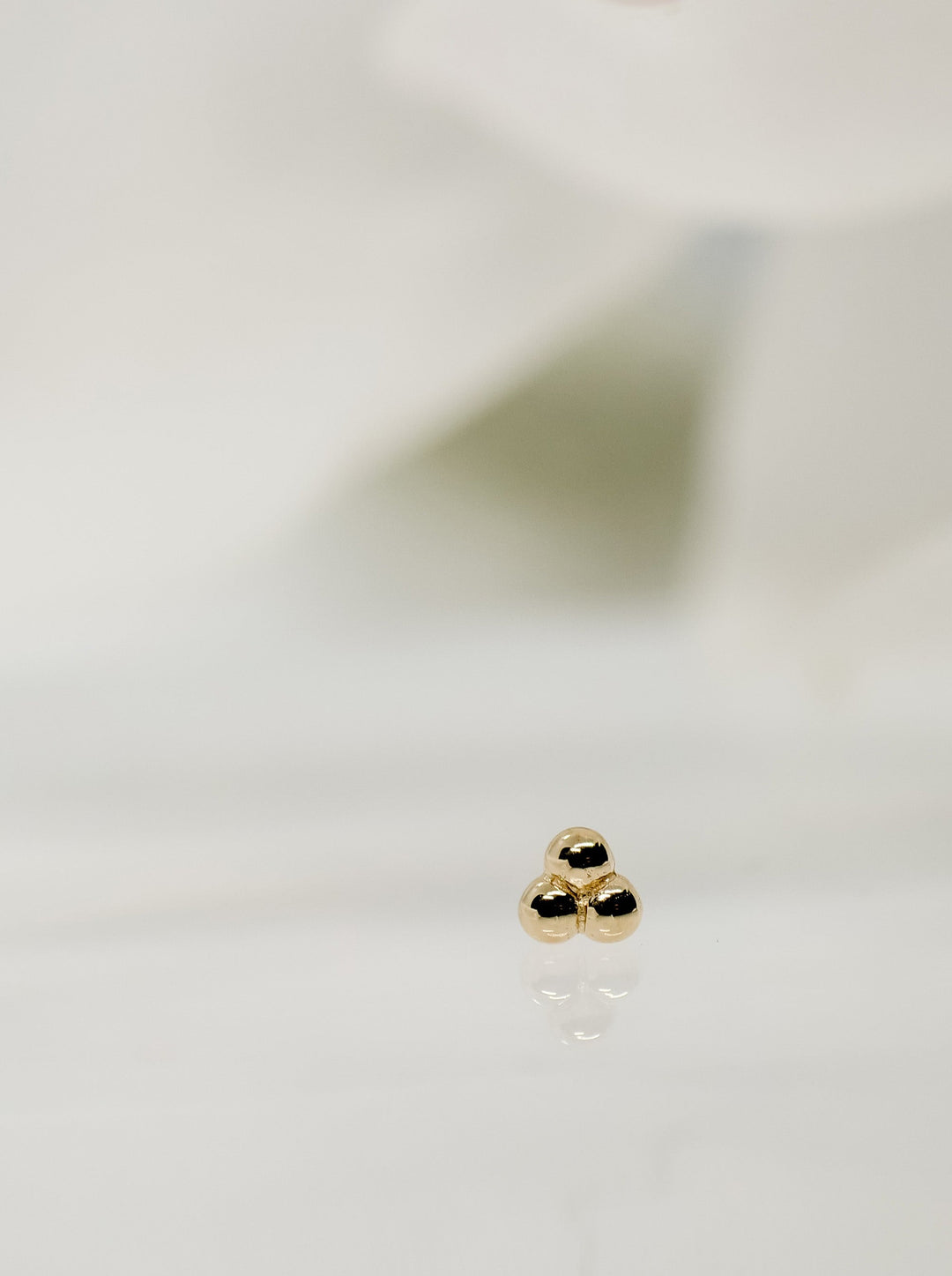 three bead threadless end cluster