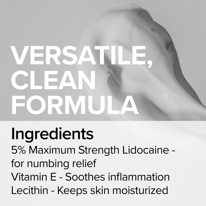 lidocaine, vitamin e and lecithin - no epinephrine 
