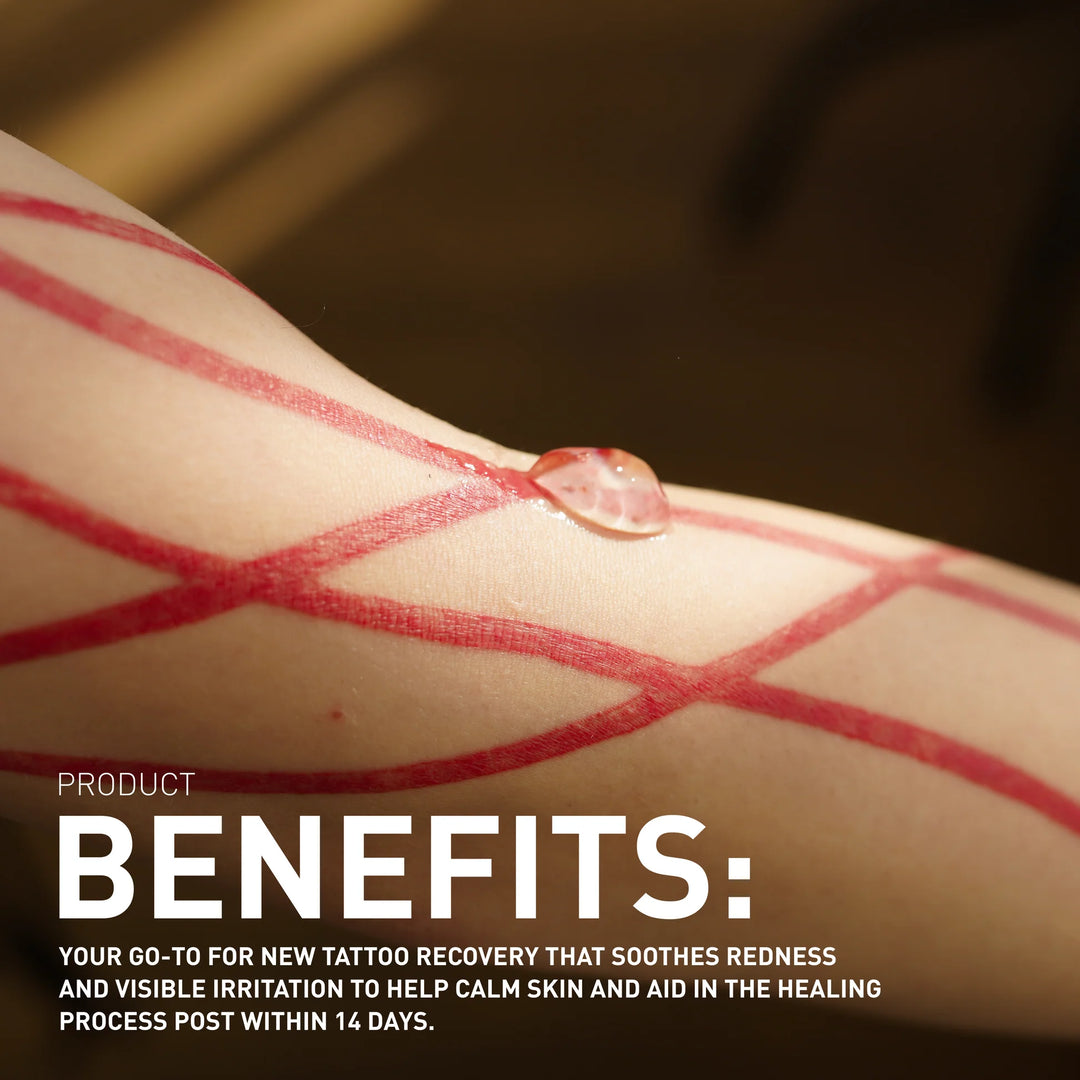 tattoo aftercare that speeds up tattoo healing and reduces irritation in skin 
