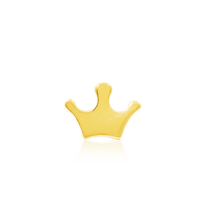 14K Gold Crown, Threadless end by Junipurr