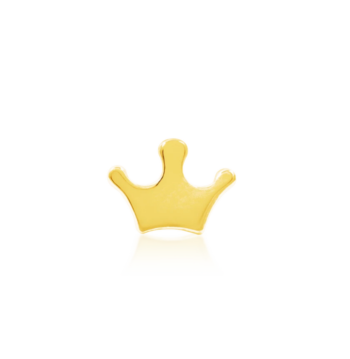 14K Gold Crown, Threadless end by Junipurr