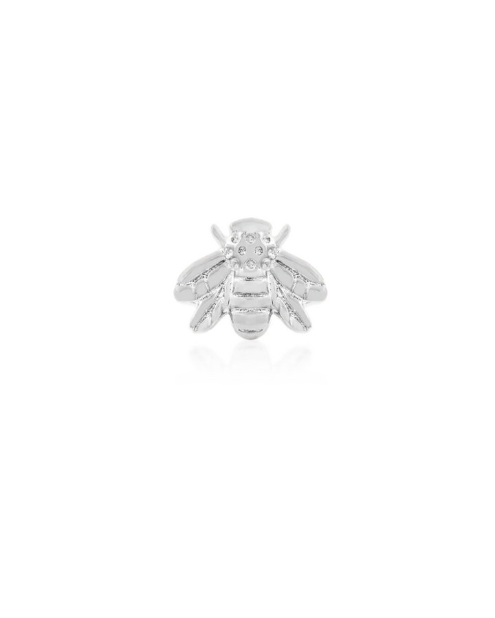 white gold bee threadless end