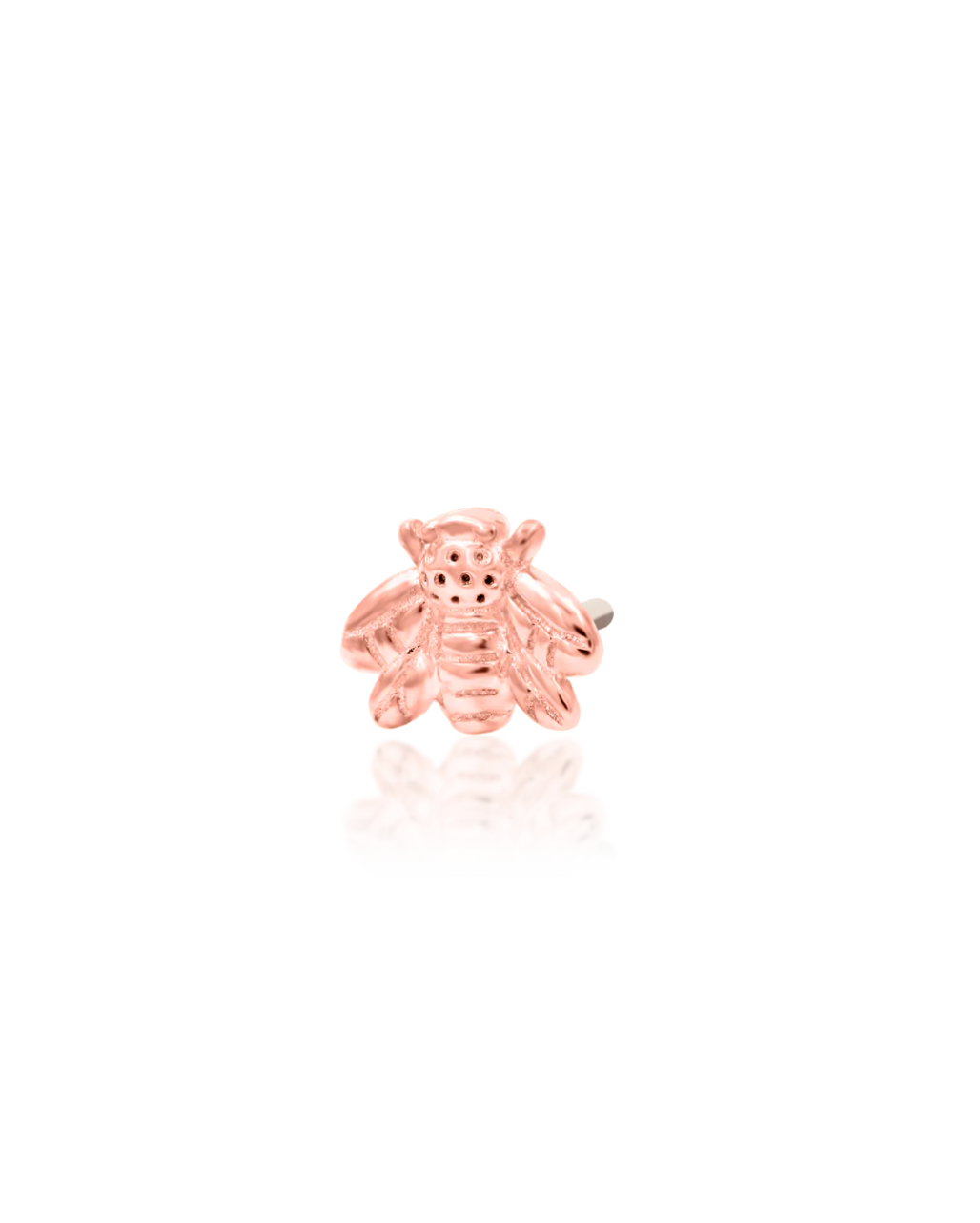 rose gold bee mini pushpin end