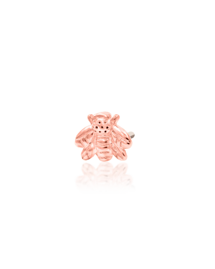 rose gold bee mini pushpin end