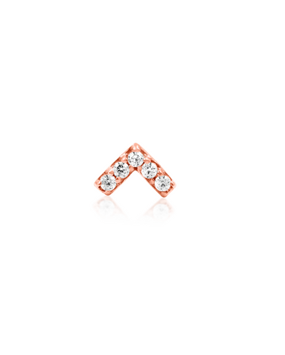 rose gold 6 cluster gem triangle jewelry