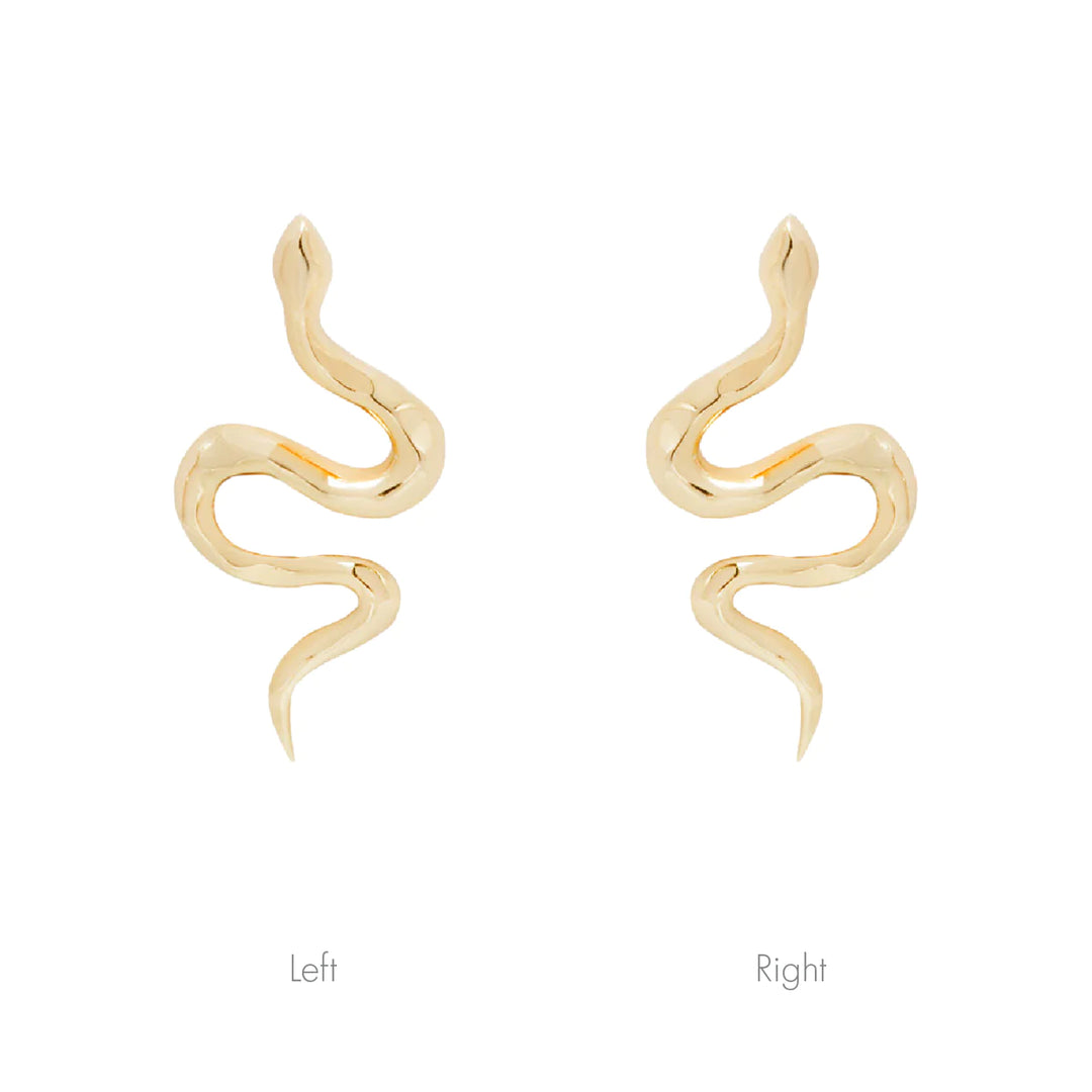Serpent - Threadless End - Rose Gold Right/Left by Buddha Jewelry