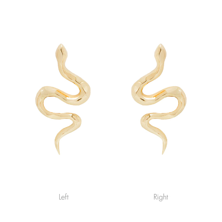 Serpent - Threadless End - Rose Gold Right/Left by Buddha Jewelry