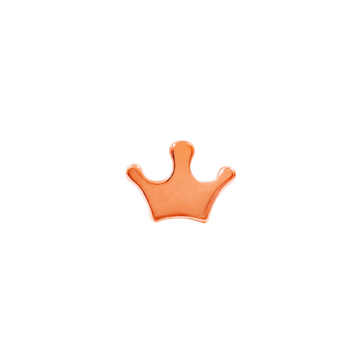 Rose Gold threadless End Crown  by Junipurr