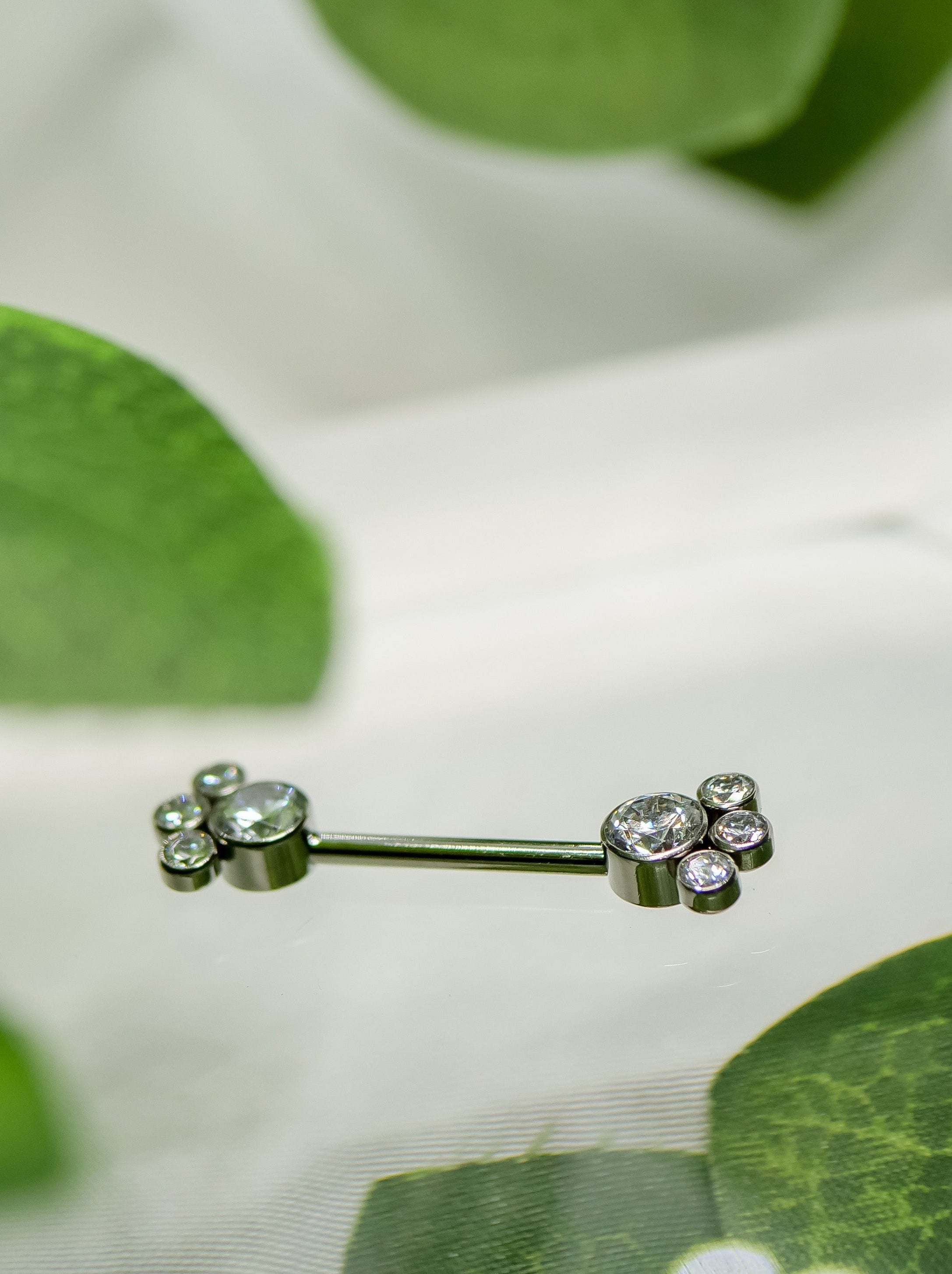 Maud Jewelled Nipple Bar by Royale Body Jewelry BodyALTAR