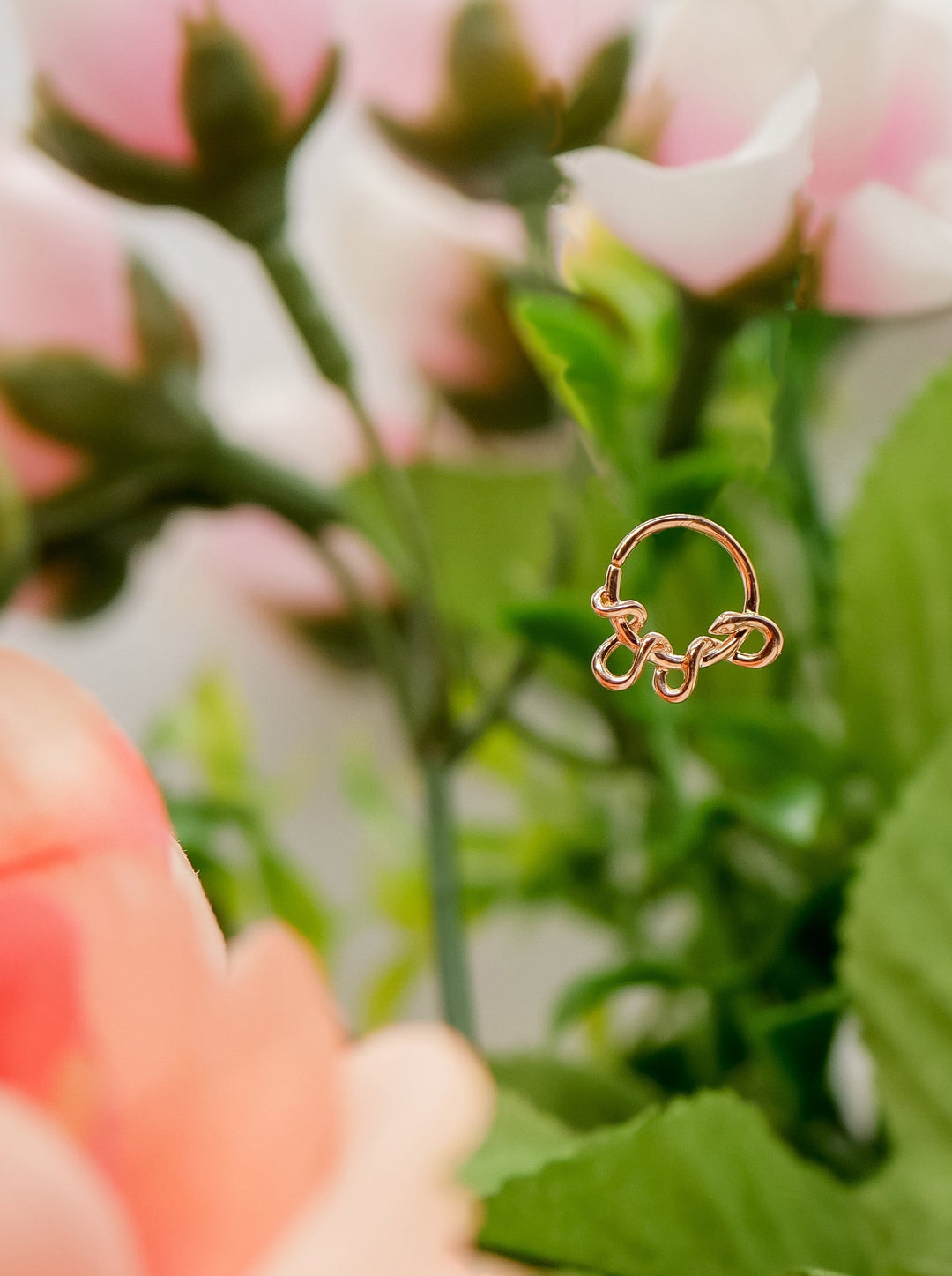 14K Rose Gold Kaa - seam Ring by Junipurr